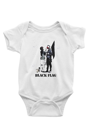 Machine Gun Kelly Baskılı Beyaz Unisex Bebek Body - Zıbın