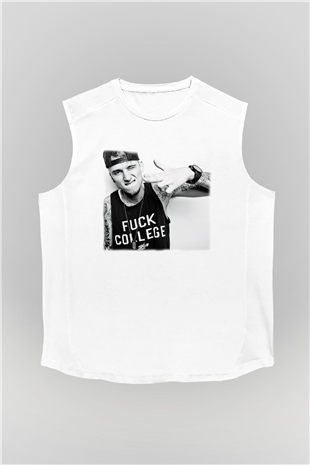 Machine Gun Kelly Beyaz Unisex Kolsuz Tişört
