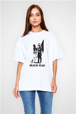 Machine Gun Kelly Beyaz Unisex Oversize Tişört T-Shirt