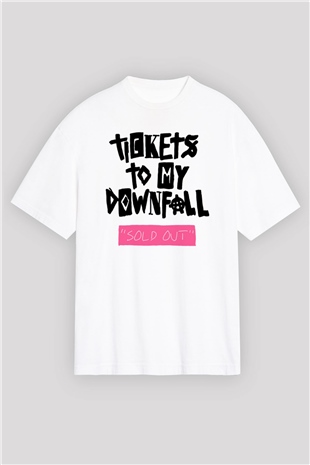 Machine Gun Kelly Beyaz Oversize Tişört Oversize T-shirt - TişörtFabrikası