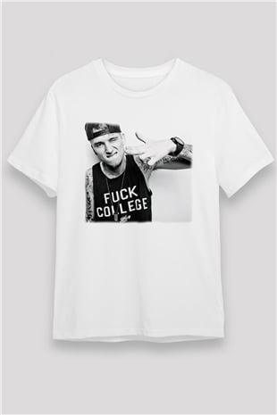 Machine Gun Kelly Beyaz Unisex Tişört T-Shirt - TişörtFabrikası
