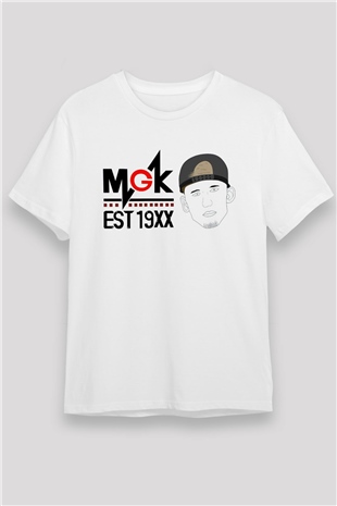 Machine Gun Kelly Beyaz Unisex Tişört T-Shirt - TişörtFabrikası