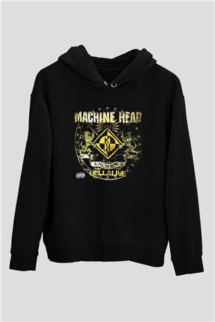 Machine Head Siyah Unisex Hoodie