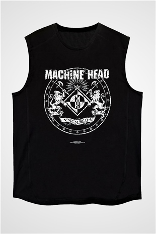 Machine Head Siyah Unisex Kolsuz Tişört