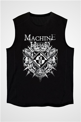 Machine Head Siyah Unisex Kolsuz Tişört