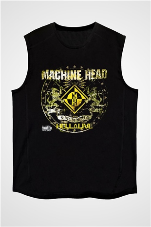 Machine Head Siyah Unisex Kolsuz Tişört