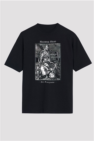 Machine Head Siyah Unisex Oversize Tişört T-Shirt