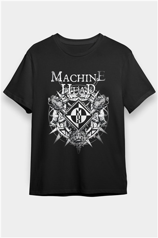 Machine Head Siyah Unisex Tişört T-Shirt - TişörtFabrikası