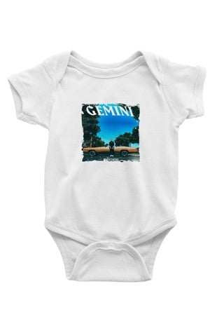 Macklemore Baskılı Unisex Beyaz Bebek Body - Zıbın
