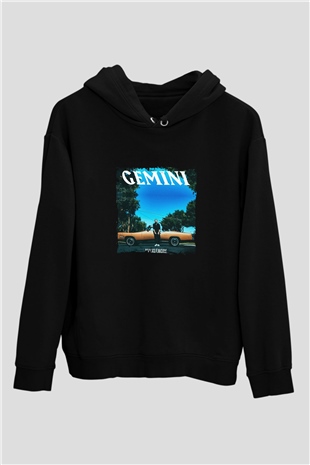 Macklemore Baskılı Unisex Siyah Hoodie