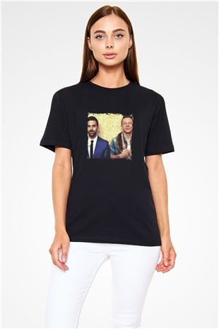 Macklemore Baskılı Unisex Siyah Tişört