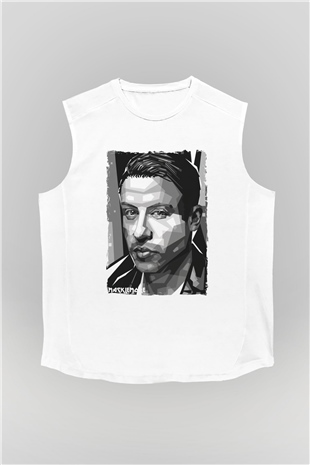 Macklemore Beyaz Unisex Kolsuz Tişört