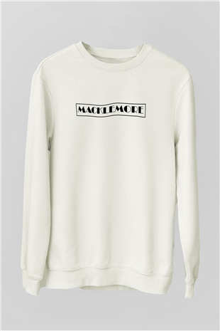 Macklemore Beyaz Unisex Sweatshirt