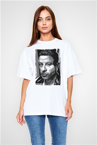 Macklemore Beyaz Oversize Tişört Oversize T-shirt - TişörtFabrikası