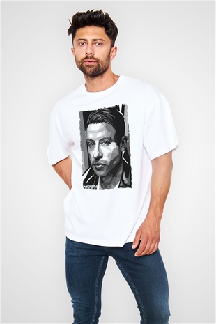Macklemore Beyaz Oversize Tişört Oversize T-shirt - TişörtFabrikası
