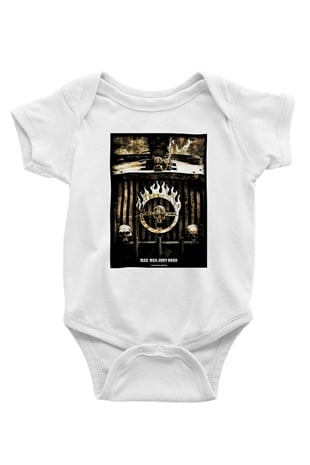 Mad Max Baskılı Beyaz Unisex Bebek Body - Zıbın
