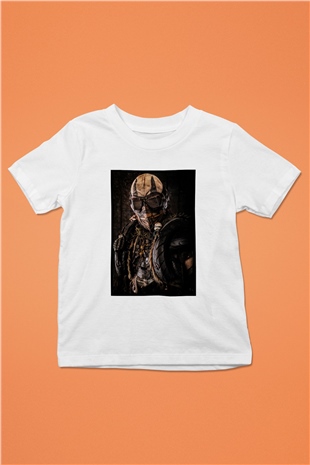 Mad Max Baskılı Beyaz Unisex Çocuk Tişört