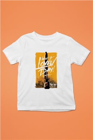 Mad Max Baskılı Beyaz Unisex Çocuk Tişört