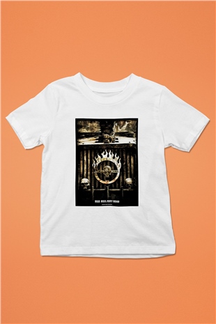 Mad Max Baskılı Beyaz Unisex Çocuk Tişört