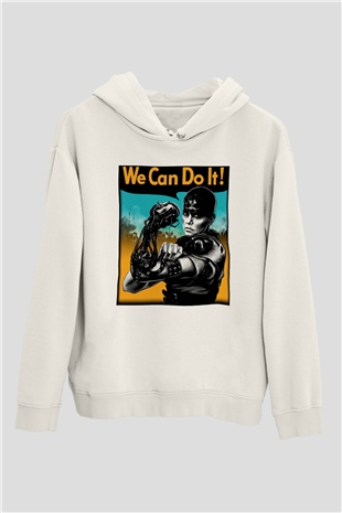 Mad Max Beyaz Unisex Hoodie