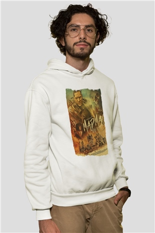 Mad Max Beyaz Unisex Hoodie