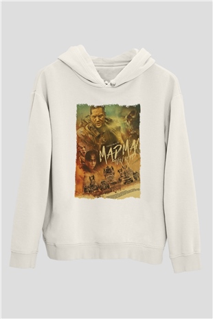 Mad Max Beyaz Unisex Hoodie