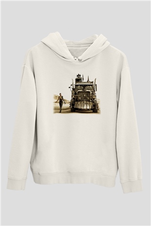 Mad Max Beyaz Unisex Hoodie