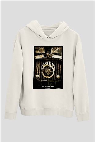Mad Max Beyaz Unisex Hoodie