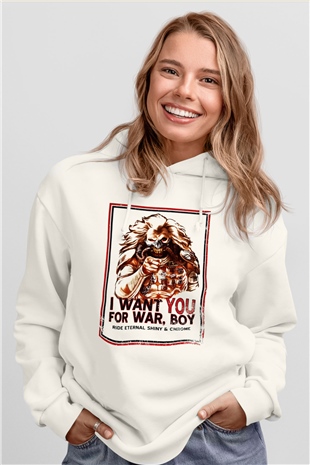 Mad Max Beyaz Unisex Hoodie