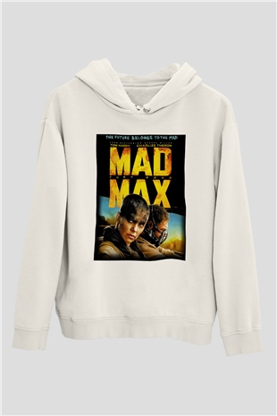 Mad Max Beyaz Unisex Hoodie