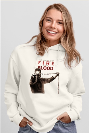 Mad Max Beyaz Unisex Hoodie