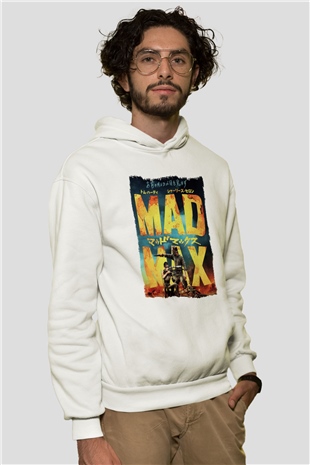 Mad Max Beyaz Unisex Hoodie