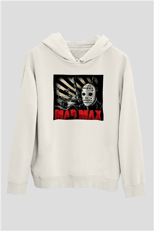 Mad Max Beyaz Unisex Hoodie
