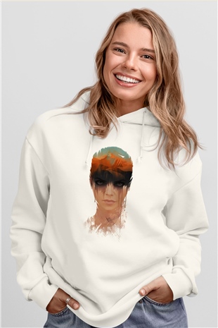 Mad Max Beyaz Unisex Hoodie