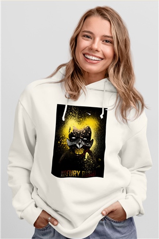 Mad Max Beyaz Unisex Hoodie