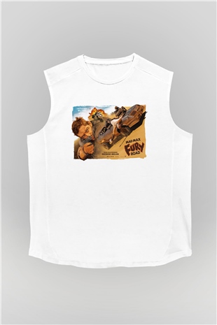 Mad Max Beyaz Unisex Kolsuz Tişört