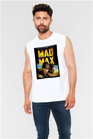 Mad Max Beyaz Unisex Kolsuz Tişört