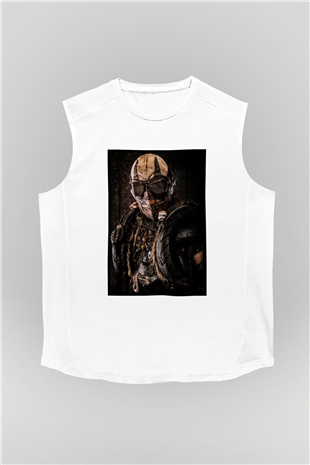 Mad Max Beyaz Unisex Kolsuz Tişört
