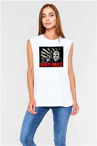 Mad Max Beyaz Unisex Kolsuz Tişört