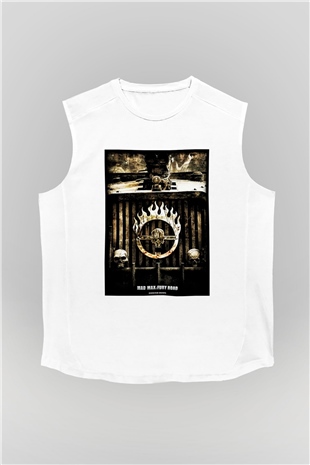 Mad Max Beyaz Unisex Kolsuz Tişört