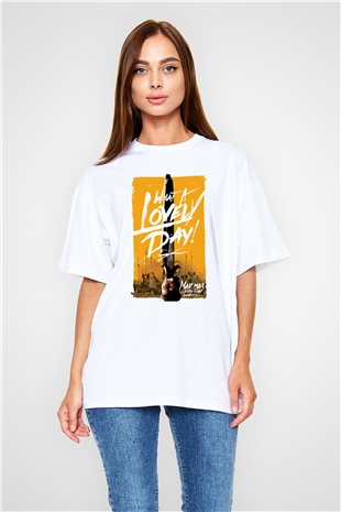 Mad Max Beyaz Unisex Oversize Tişört T-Shirt