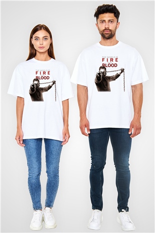 Mad Max Beyaz Unisex Oversize Tişört T-Shirt