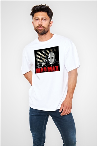Mad Max Beyaz Unisex Oversize Tişört T-Shirt