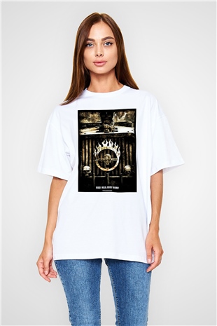 Mad Max Beyaz Unisex Oversize Tişört T-Shirt