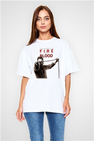 Mad Max Beyaz Unisex Oversize Tişört T-Shirt