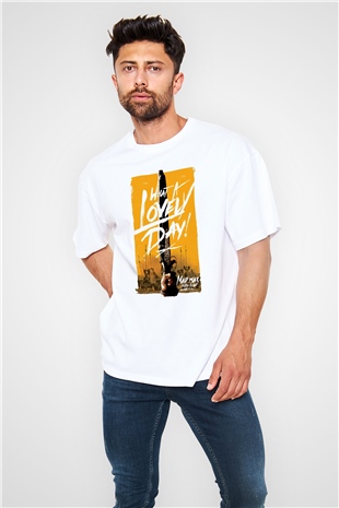 Mad Max Beyaz Unisex Oversize Tişört T-Shirt