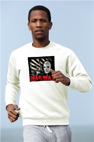 Mad Max Beyaz Unisex Sweatshirt