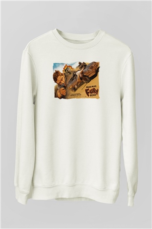 Mad Max Beyaz Unisex Sweatshirt