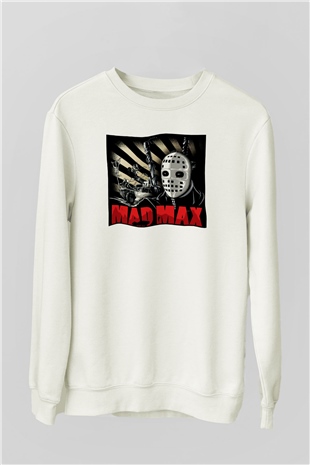 Mad Max Beyaz Unisex Sweatshirt