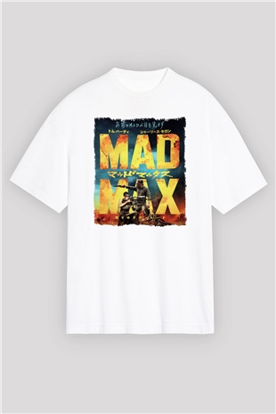 Mad Max Beyaz Oversize Tişört Oversize T-shirt